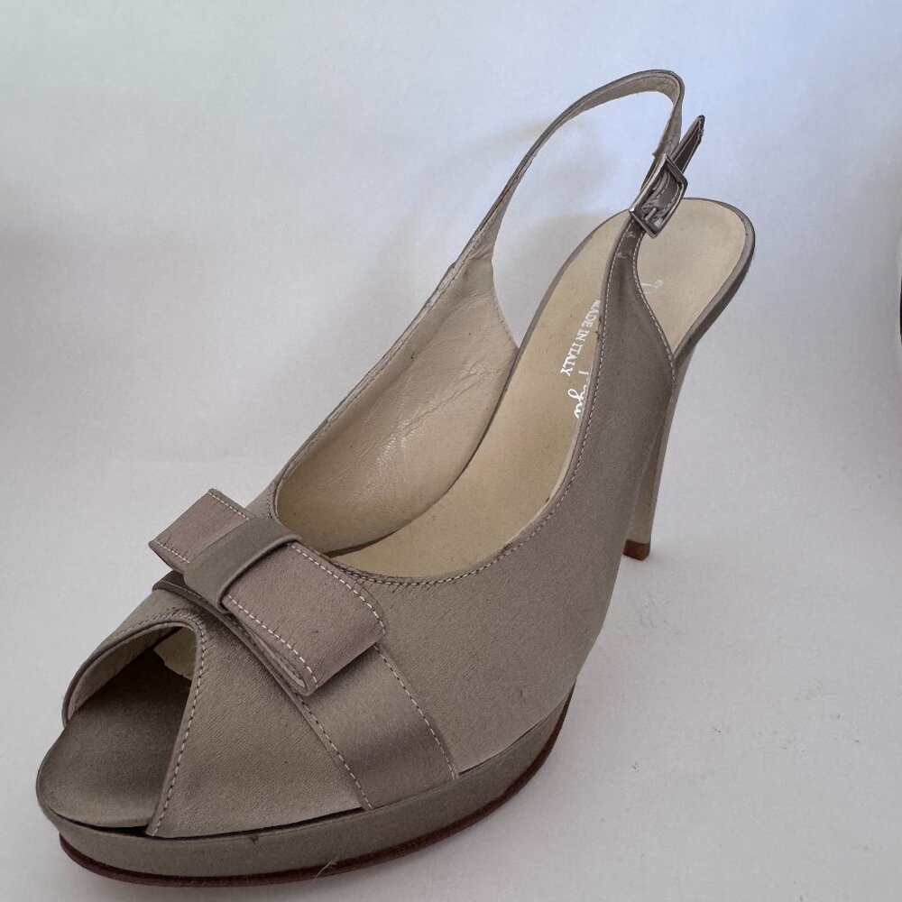 Via della Spiga Women's High Heels Pewter Size 38 NIB